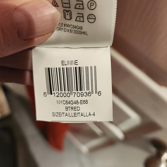 BCBG Max Azaria Dark Orange NWOT Cut Out Dress Size 4 - Picture 8 of 9